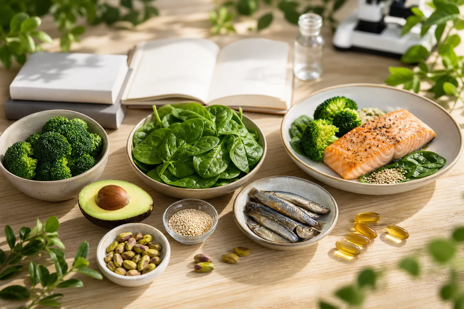 Ambiance énergie cellulaire évoquant le coenzyme Q10 et les mitochondries